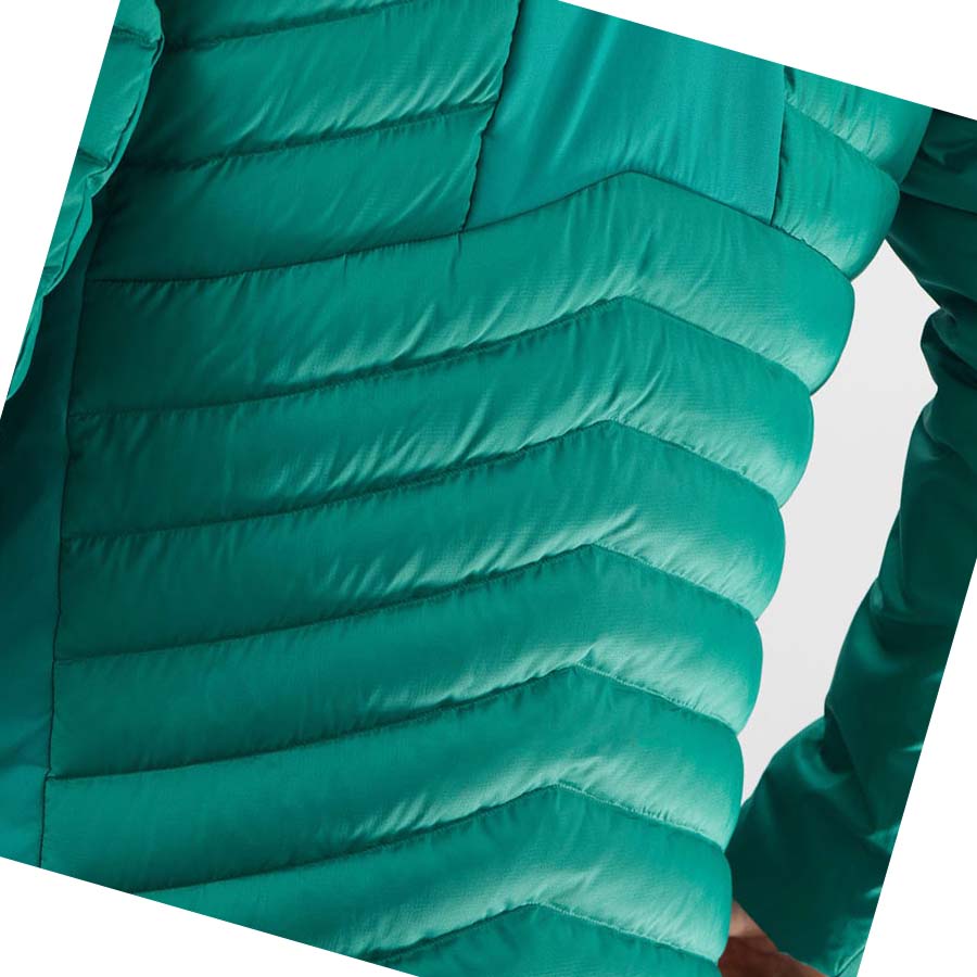 Salomon ESSENTIAL XWARM DOWN INSULATED Kabát Férfi Zöld | HU 2321NWY